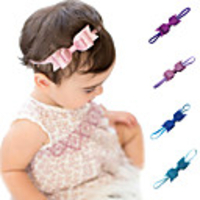 1pcs Toddler Unisex Sweet Cartoon Sequins / Bow Hair Accessories Black / Blue / Purple One-Size