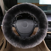 1Pcs Womens Winter Fashion Wool Fur Soft Furry Steering Wheel Covers Fuzz Warm Non-slip Car Decoration Long Hair Fit 15 to 17 inch miniinthebox