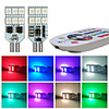 1Set 5050 RGB LED Multi Color Light Car Wedge Side Bulbs Width Lamp Strobe Lights Reading Lamp 12V