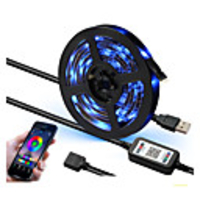 1set 5V Led Strip USB 5050 SMD Flexible RGB Tape Led Ribbon WIFI Led Strip Light TV Backlight APP Music Control