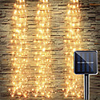 1set IP65 Solar Power Vines Branch LED Flexible String Holiday Light For Outdoor Garden Fence Tree Decor LED Fairy Branch Lights Xmas New Year Lighting Lamp