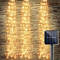 1set IP65 Solar Power Vines Branch LED Flexible String Holiday Light For Outdoor Garden Fence Tree Decor LED Fairy Branch Lights Xmas New Year Lighting Lamp