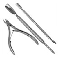 1Set Nail Art Exfoliating Tools Scissors Plier Peeling Push Dead Skin Cuticle Pusher Nipper Spoon Remover Clipper Cutter