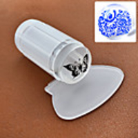 1set Stamper Scraper Template nail art Manicure Pedicure Fashion Daily / Plastic