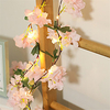1X 2M 20LEDs Artificial Pink Cherry Blossoms Flower LED Fairy String Lights AA Battery Powered For Wedding Xmas New Year Party Home Decor Garland Warm White Lighting (Come Without Battery) miniinthebox