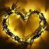 1X 2M 20Leds Fairy Leaf String Light Warm White Flexible Holiday Lights Copper Wire String Lamp For Wedding Party DIY Decoration (come with out battery) miniinthebox