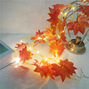 1X 2M 20Leds Lights Maple Leaves Garland Led Fairy String Light For Christmas New Year Party Decoration Autumn String Light DIY Decor Lighting AA Battery Power (come without battery) miniinthebox