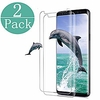 [2 - pack] compatible samsung galaxy tempered glass s9 screen protector,  9h hardness/anti-fingerprint/ultra-clear/bubble free screen protector compatible samsung galaxy s9