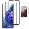 [2 1] for samsung galaxy s20 fe 5g screen protector termperd glass [camera lens protector] [anti-scratch] [bubble free] [case friendly] for s20 fe 5g 2020 miniinthebox