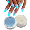2 2pcs Glitter Powder Sparkle Shine Luminous Acrylic Powder Glitter Powder for