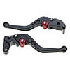 2 Black Motorcycle Short Clutch Brake Levers for Yamaha YZF R1 R6
