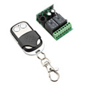 2-Channel Remote Control Receiver and Metal 2-Key Transmitter