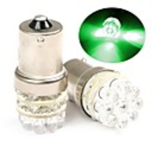 2 Green LED Car Bulbs with 21 LED