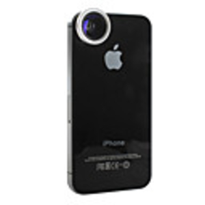 2-in-1 0.68x Wide-angle and 4x Macro Magnet Lens with Back Case for iPhone 4,  4S,  the New iPad and iPad 2