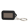 2 in 1 (2 LED 1 UV Paper Money Check)Mini Solar Power Rechargeable LED Flashlight Torch Keychain - Black
