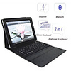 2 in 1 2.0 Wireless Bluetooth Keyboard + Leather Case For Apple iPad