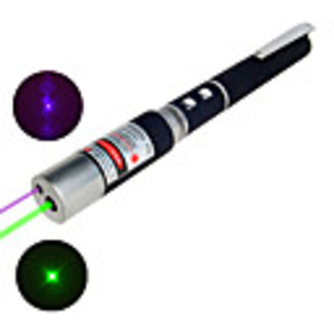 2-in-1 5mw Super Bright Green and Purple Laser Pointer(QW170)