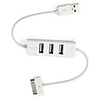2-in-1 Charger 3-Port USB Hub for iPhone (White)