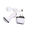 2-in-1 Charger Car Charger Kit for iPhone 3G/3GS/4G (UL Plug)