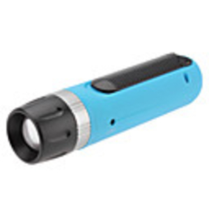 2-in-1 Dynamo Rechargeable Zoom Adjustable 3-Mode Cree Q5 LED Flashlight (Blue)