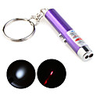 2 in 1 LED Red Laser Pointer Flashlight with Keychain Purple