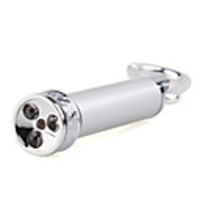 2 in 1 LED UV Paper Checking Flashlight Silver
