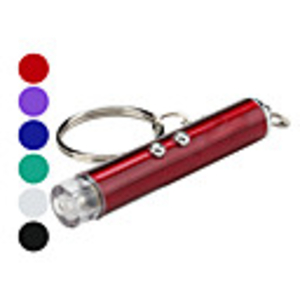 2-in-1 Mini 2-Mode White Light Flashlight Keychain and 5mW Red Laser (3xLR41)
