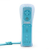 2-in-1 MotionPlus Remote Control Protective Silicon Case for Wii (Blue)