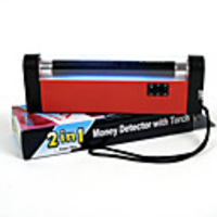 2 in 1 portable UV lamp fake money detector hand-held LED flashlight counterfeit currency detector counterfeit currency bill