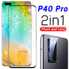 2 in 1 Protective Glass on Huawei P40 Pro Camera Lens Film Tempered Glas For Huawei P40 Screen Protector
