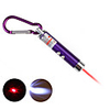 2 in 1 Red Laser LED Keychain - Purple