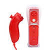 2-in-1 Remote Controller with MotionPlus and Nunchuck for Wii (Red)