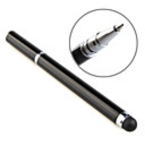 2-in-1 Sensative CapacitiveTouchpad Stylus Ball Pen for iphone/ipad(Black)
