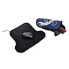 2-in-1 Travel Mouse Bag and Pad (Black)