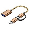 2 in 1 Type-C Male Micro USB Male To USB 3.0 Female Interface Cable OTG Adapter Fast transfer date Cable