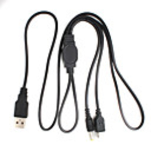 2-in-1 USB 2.0 Power Data Cable For PSP