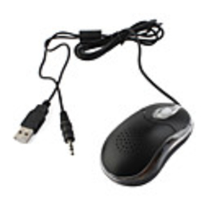 2-in-1 USB Optical Speaker Mouse (Black)