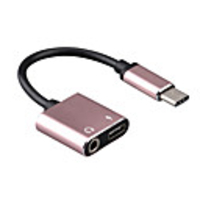2 in 1 USB Type-C to 3.5mm Audio amp; Type-C Adapter Cable Charging Listening Male to Female Headphone Converter