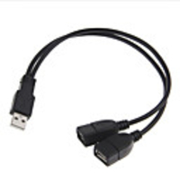 2 in 1 Usb2.0 extension cable male to female USB data cable charging cable for hard disk network card connection