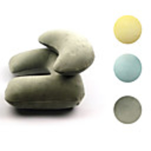 2 in 1 Velveteen Outer Cover PP Inner Travel Comfort Pillow