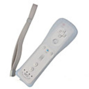 2-in-1 Wii MotionPlus Wireless Remote Controller with Protective Silicon Case (White)