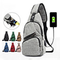 2 L Hiking Backpack Lightweight Outdoor Hiking Oxford Cloth Dark Grey Black Red