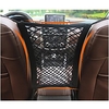 2-Layer Car Mesh Organizer Seat Back Net Bag Barrier of Backseat Pet Cargo Tissue Purse Holder Driver Storage Netting Pouch Upgrade Stretch Length Four Sides Have Spring Car Interior Accessories 1PCS miniinthebox