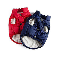 2 Layers Fleece Lined Warm Dog Jacket for Puppy Winter Cold Weather, Soft Windproof Small Dog Coat miniinthebox