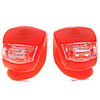 2-LED 3-Mode Fog Bicycle Light - Red (Pair/2 CR2032)