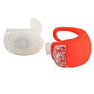 2-LED 3-Mode Fog Bicycle Light - White/Red (Pair/2 x CR2032)