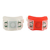 2-LED 3-Mode Fog Bicycle Light - White/Red (Pair/2 x CR2032)