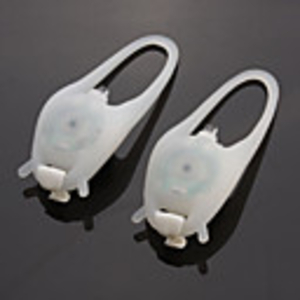 2 LED Silicone bicycle bike head Rear Light flashlight