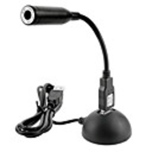 2 Megapixel Flexible Neck Style USB 2.0 Webcam with Desktop Holder (Black)
