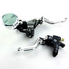 2 Motorcycle Clutch Brake Levers Set with 7/8" Handlebars